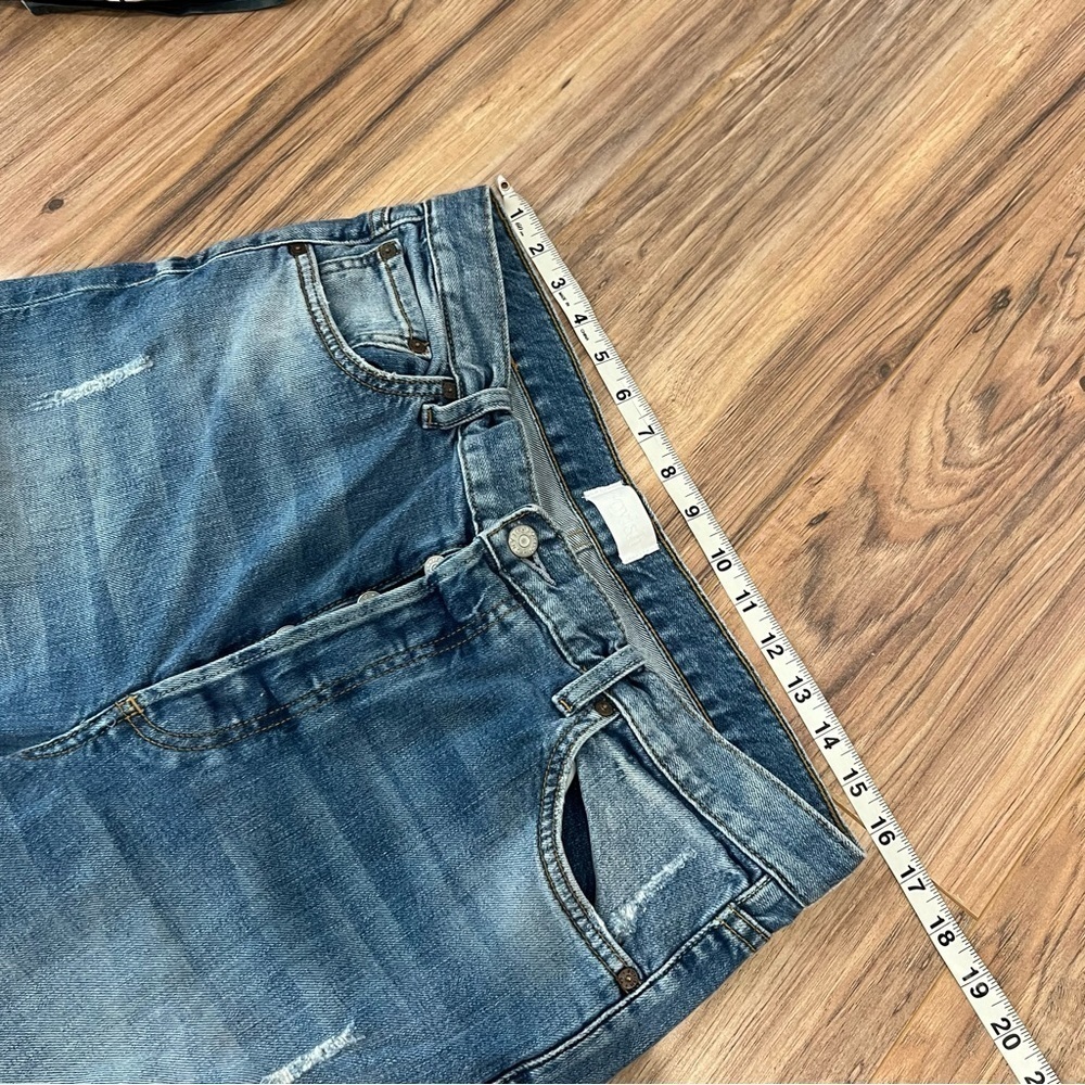 Boyish by HER Mikey High Waist Ankle Straight Jeans in Mercy Island Wash - Picture 8 of 13